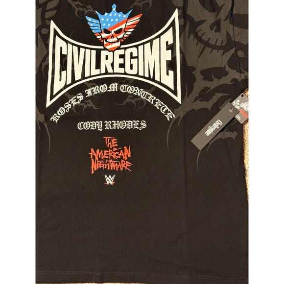 Civil Regime x WWE Cody Rhodes Oversized T-Shirt XL NWT "American Nightmare" - Picture 6 of 6